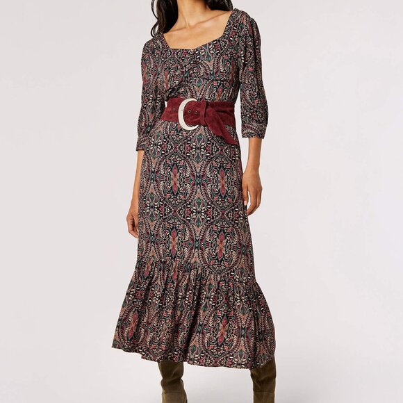 APRICOT Dresses & Skirts - Paisley midi dress NWT